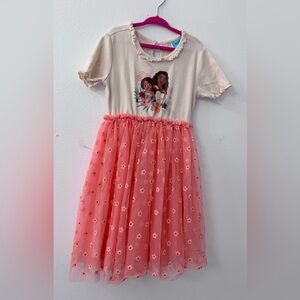 Disney Cream and orange Dress with Moana Print